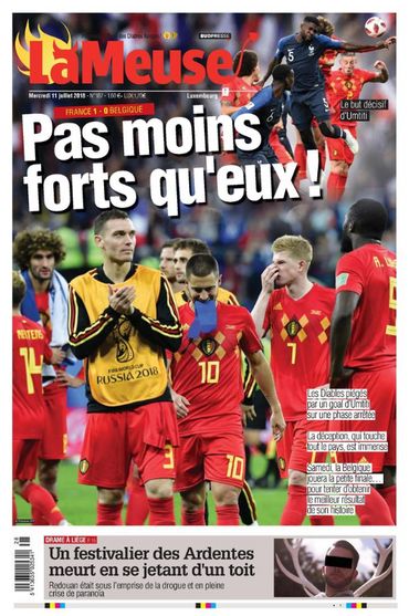 "Diable, c'était bien", "le chagrin des Belges": la presse remercie les Diables Rouges "Diable, c'était bien", "le chagrin des Belges": la presse remercie les Diables Rouges