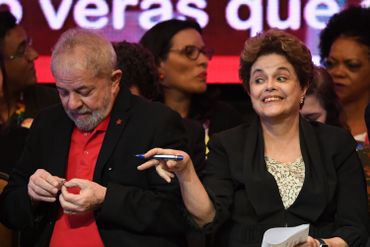 Lula Da Silva et Dilma Rousseff à Brasilia, le 1er juin 2017 Lula Da Silva et Dilma Rousseff à Brasilia, le 1er juin 2017