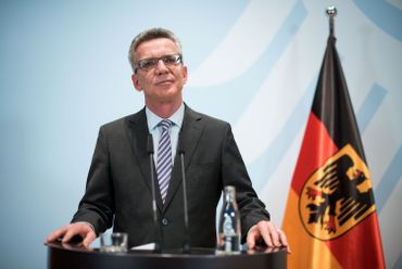 Le ministre de l'Intérieur Thomas de Maizière. Le ministre de l'Intérieur Thomas de Maizière.