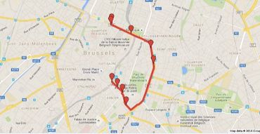 Le parcours de la manifestation de ce 31 mai à Bruxelles. Le parcours de la manifestation de ce 31 mai à Bruxelles.