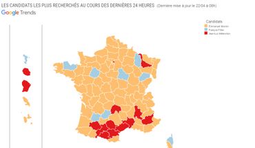 Présidentielles françaises: Mélenchon et Macron font la course en tête sur le Web Présidentielles françaises: Mélenchon et Macron font la course en tête sur le Web