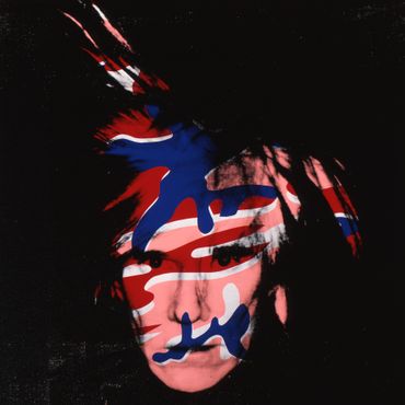 Self-portrait, 1986, Acrylique et sérigraphie sur lin Self-portrait, 1986, Acrylique et sérigraphie sur lin