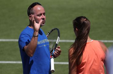 Philippe Dehaes à l'entraînement avec Daria Kasaktina Philippe Dehaes à l'entraînement avec Daria Kasaktina