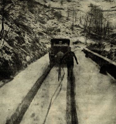 La neige sur le Passo del Turchino La neige sur le Passo del Turchino