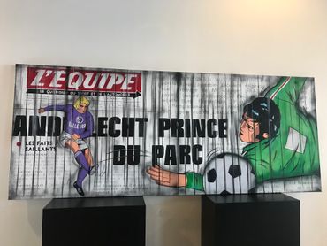 Quand l'Art rencontre le foot. Le Babyfoot le plus cher du monde... à Bruxelles. Quand l'Art rencontre le foot. Le Babyfoot le plus cher du monde... à Bruxelles.