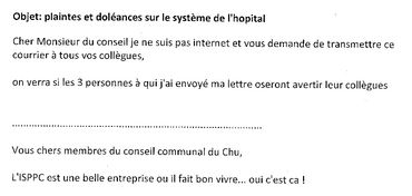 Accusations de corruption à Charleroi: voici le mail reçu par les administrateurs de l'ISPPC Accusations de corruption à Charleroi: voici le mail reçu par les administrateurs de l'ISPPC