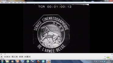 Logo du SCAB, Service cinématographique de l’armée belge, 1917 Logo du SCAB, Service cinématographique de l’armée belge, 1917