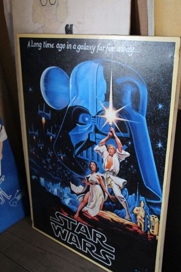 Un version revisitée de l'affiche de "Star Wars". Un version revisitée de l'affiche de "Star Wars".