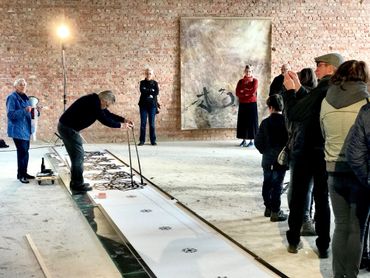 Peinture, musique, photo: la culture présente en plein chantier Peinture, musique, photo: la culture présente en plein chantier