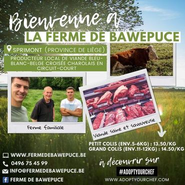 À Sprimont, la ferme Bawepuce est un domaine familial depuis cinq générations. À Sprimont, la ferme Bawepuce est un domaine familial depuis cinq générations.
