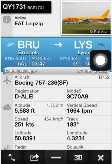 Les Boeing 757 de DHL ont suvolé Bruxelles de nuit à plusieurs reprises ce 13 août Les Boeing 757 de DHL ont suvolé Bruxelles de nuit à plusieurs reprises ce 13 août