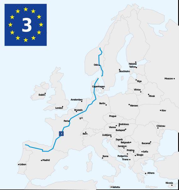 Vous cherchez un itinéraire culturel pour votre prochain voyage à vélo ? La véloroute des pèlerins retrace le célèbre chemin de Saint-Jacques de Compostelle, tout en traversant de grandes villes comme Oslo, Göteborg, Hambourg, Cologne, Paris et Bordeaux
Vous cherchez un itinéraire culturel pour votre prochain voyage à vélo ? La véloroute des pèlerins retrace le célèbre chemin de Saint-Jacques de Compostelle, tout en traversant de grandes villes comme Oslo, Göteborg, Hambourg, Cologne, Paris et Bordeaux