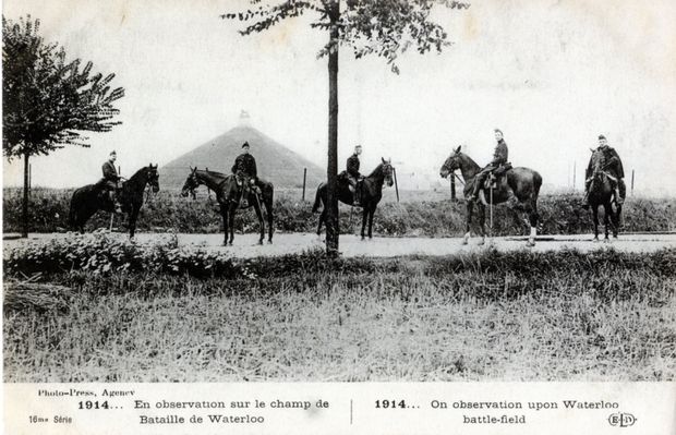 «1914… En observation sur le champ de Bataille de Waterloo»
- Collection privée, Nicolas Mignon ©