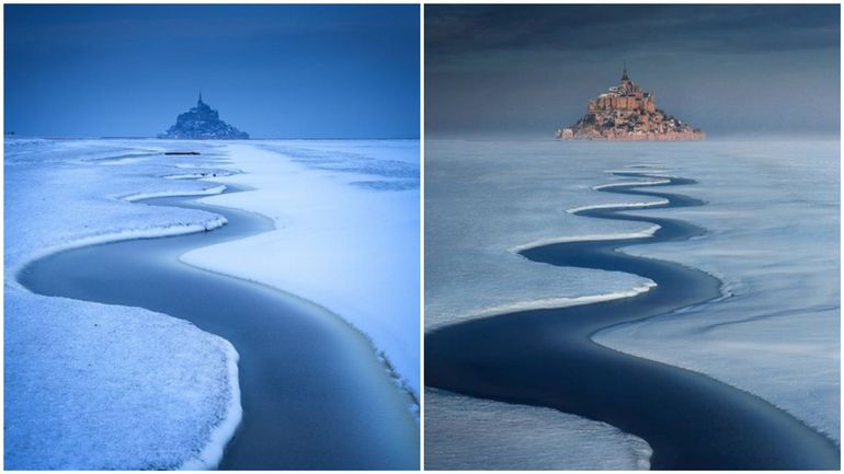 Ces Photos Du Mont Saint Michel Sous La Neige Sont Elles Bien Reelles