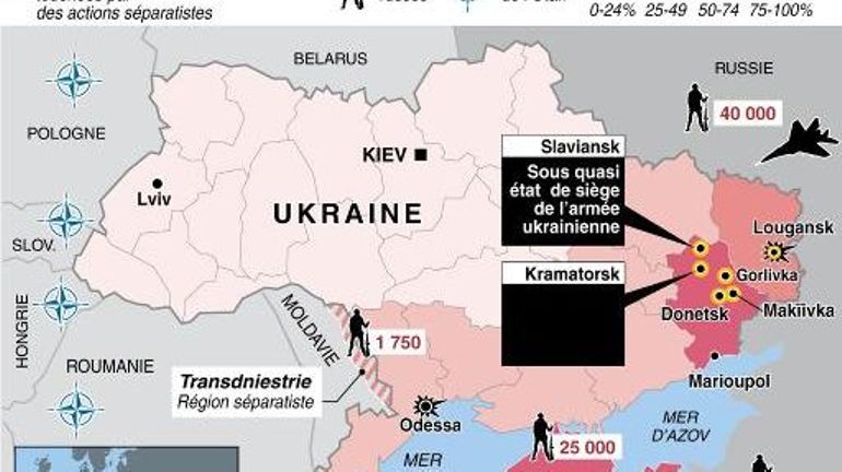 Guerre Ukraine Russie Kiev Carte Ukraine: Kiev accuse la Russie de vouloir une troisième guerre mondiale