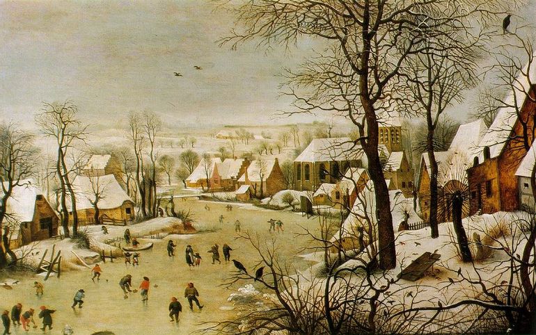 L Adoration Des Mages Dans Un Paysage D Hiver