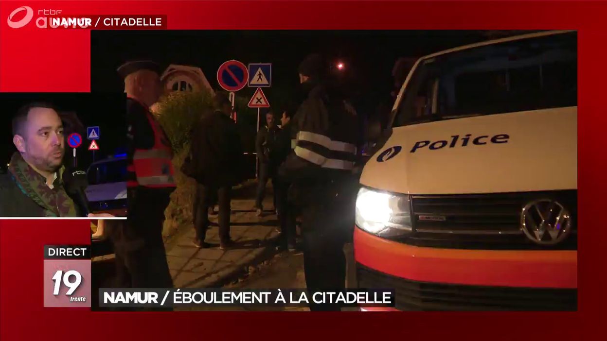 Glissement de terrain à la citadelle de Namur: le plan d urgence communal activé