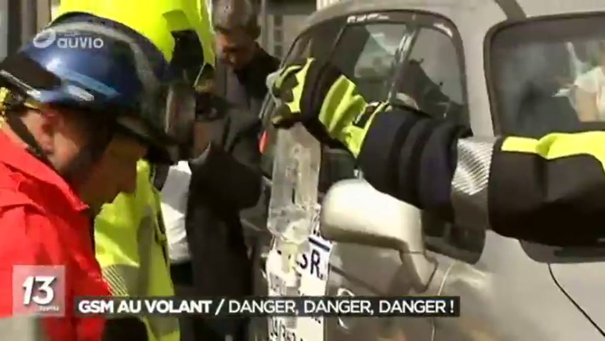 Les dangers du GSM au volant : action de sensibilisation à Liège