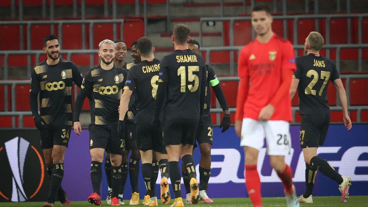 L'aérien Nicolas Raskin ouvre son compteurs buts en Europa League d'un joli coup de tête