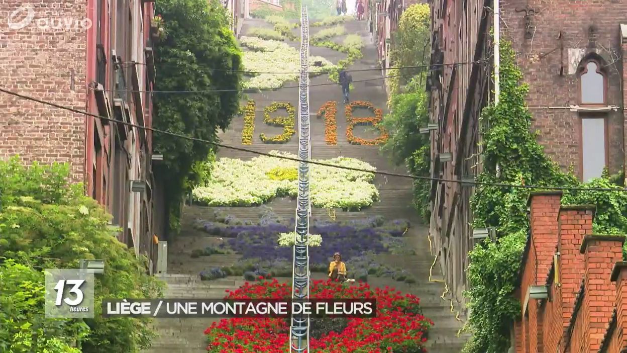 Liège Les Escaliers De La Montagne Bueren En Fleurs Jt 13h 08062018