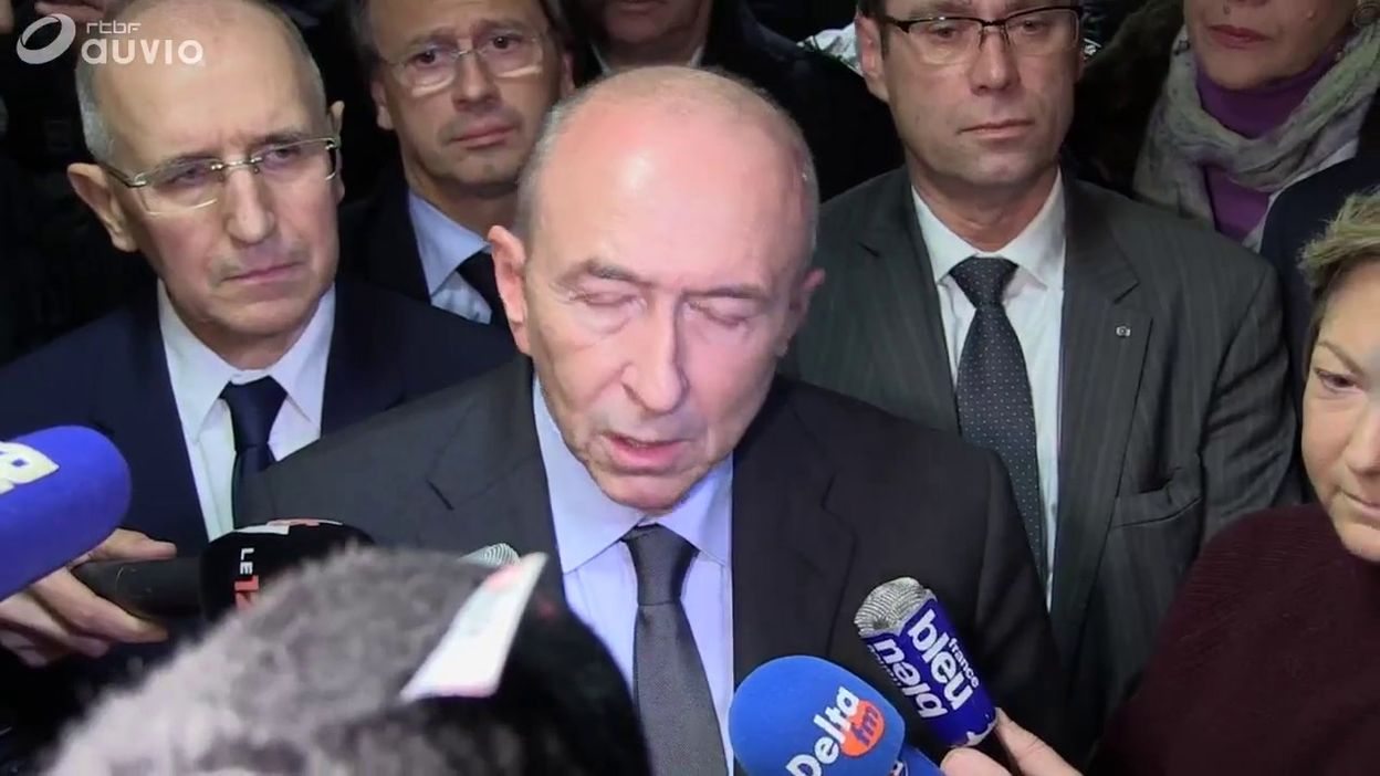 Calais: visite du ministre de l\'Intérieur - 02/02/2018 Calais: visite du ministre de l\'Intérieur - 02/02/2018