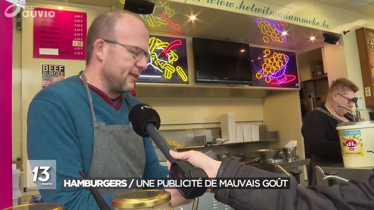 Hamburgers : une publicité de mauvais goût