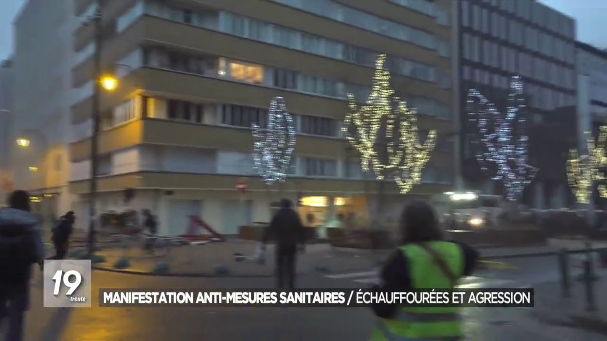 Manifestation à Bruxelles Contre Les Mesures Sanitaires : 55 ...