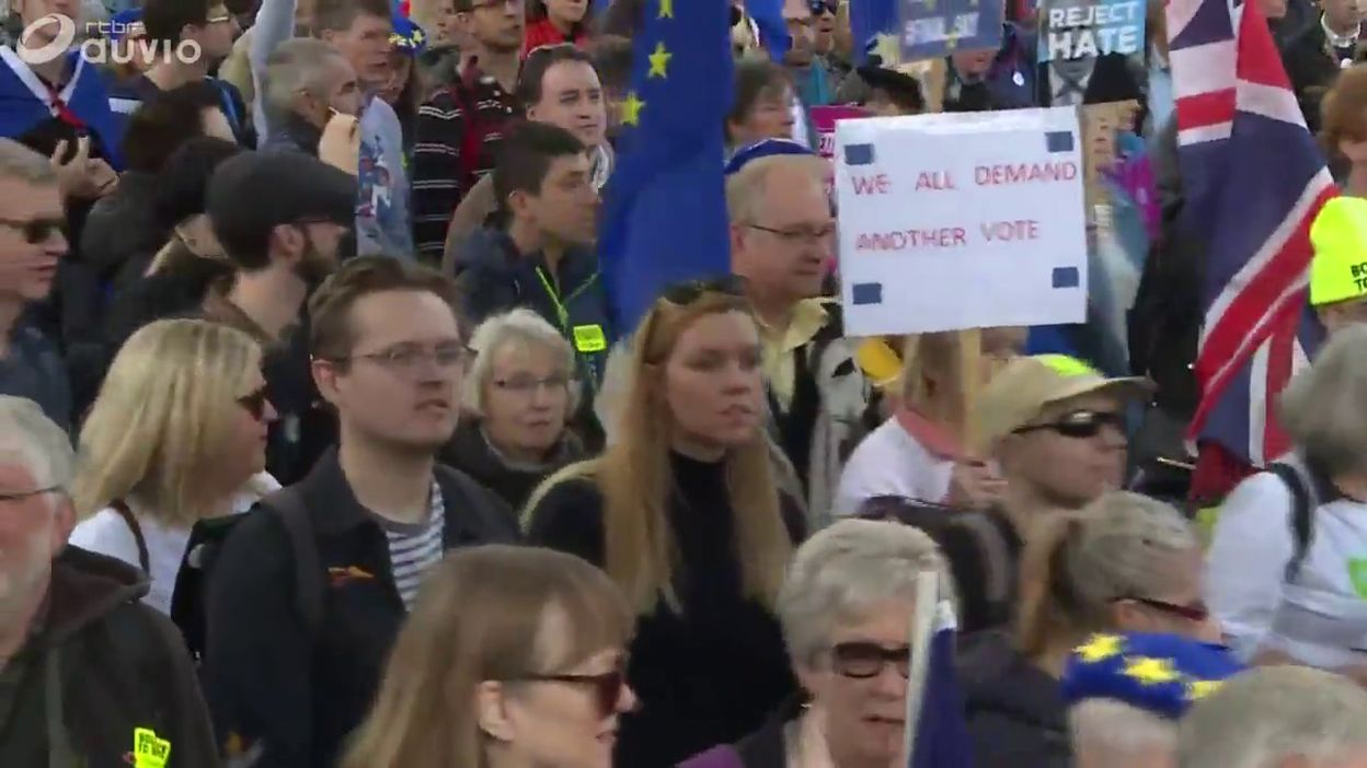 Départ d'une manifestation géante contre le Brexit à Londres