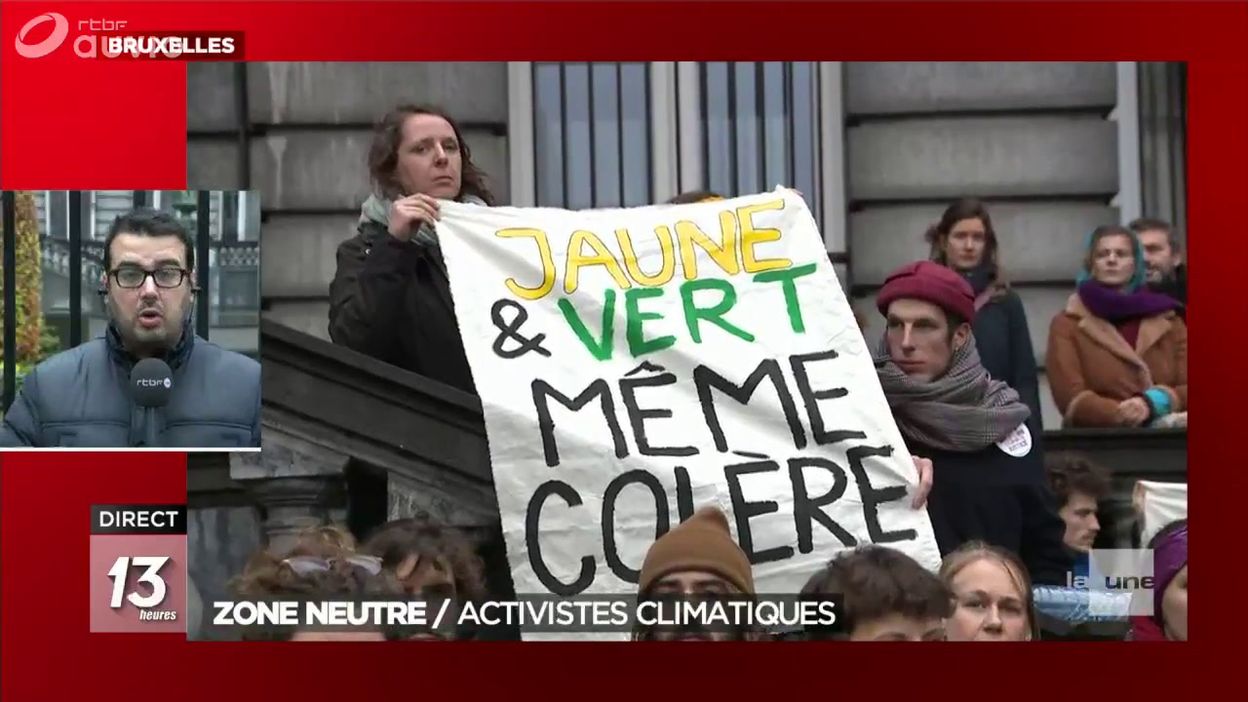 Parlement fédéral : les activistes climatiques en zone neutre