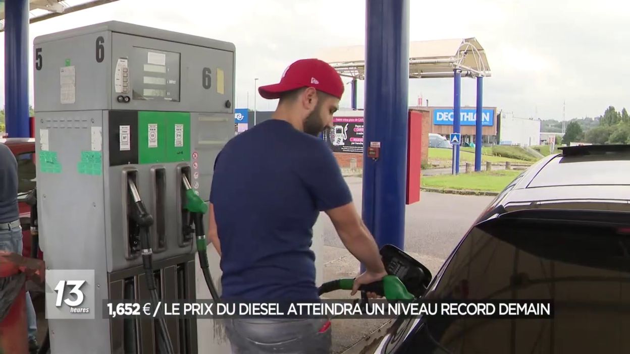 1 euro 652 : le prix du diesel atteindra un niveau record demain