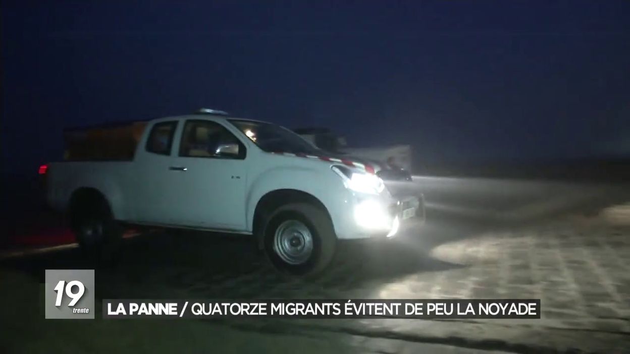 La Panne : une quinzaine de migrants évitent de peu la noyade