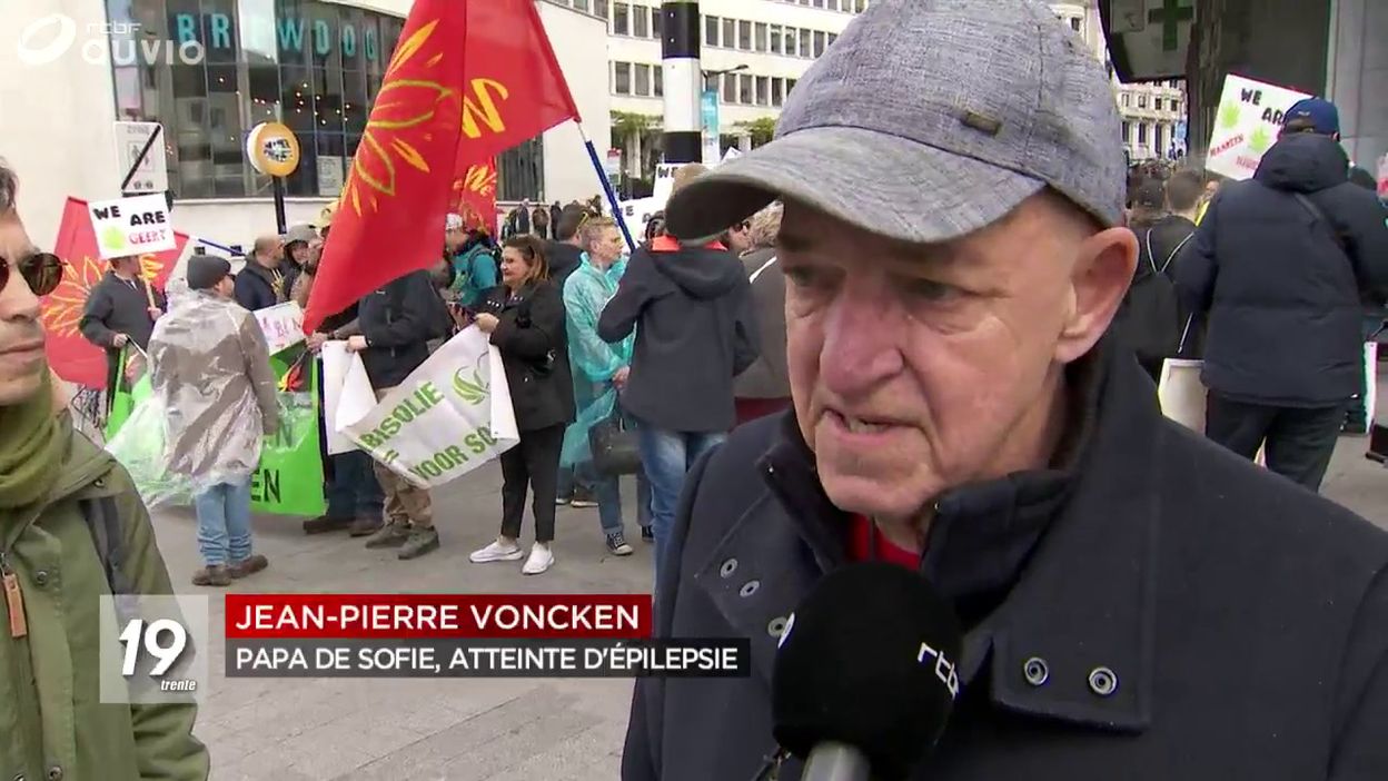 Manifestation à Bruxelles pour la légalisation du cannabis thérapeutique