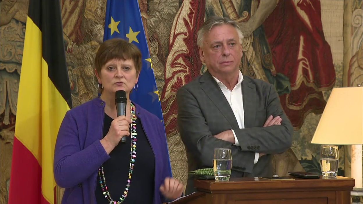Conférence de presse de Sabine Laruelle et Patrick Dewael