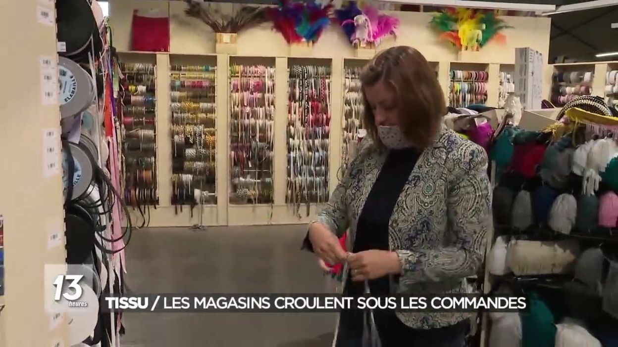 Tissu : les magasins croulent sous les commandes