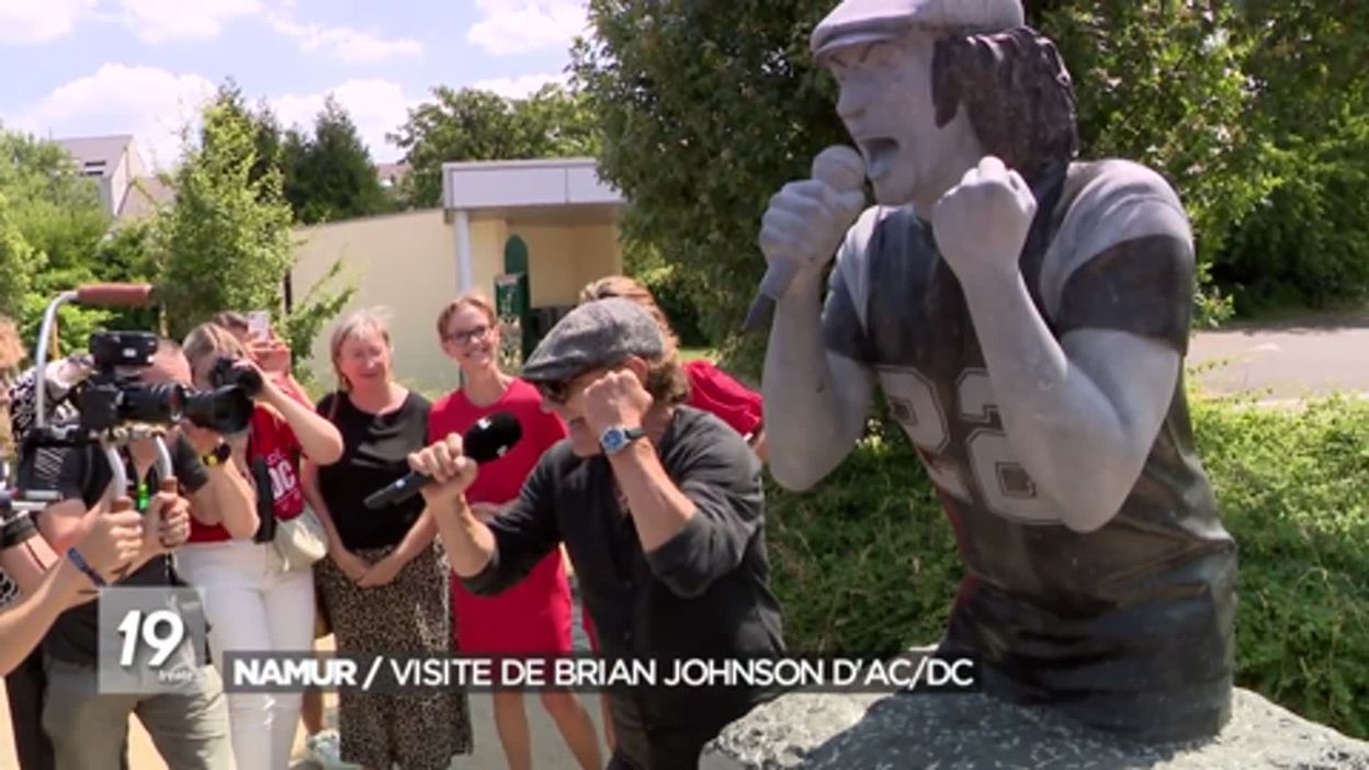 AC/DC Brian Johnson se déplace à Namur pour découvrir sa statue rtbf.be