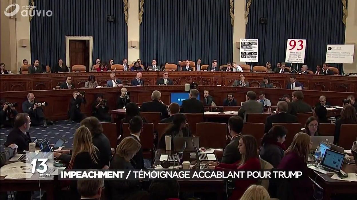 Impeachment : témoignage accablant pour Donald Trump