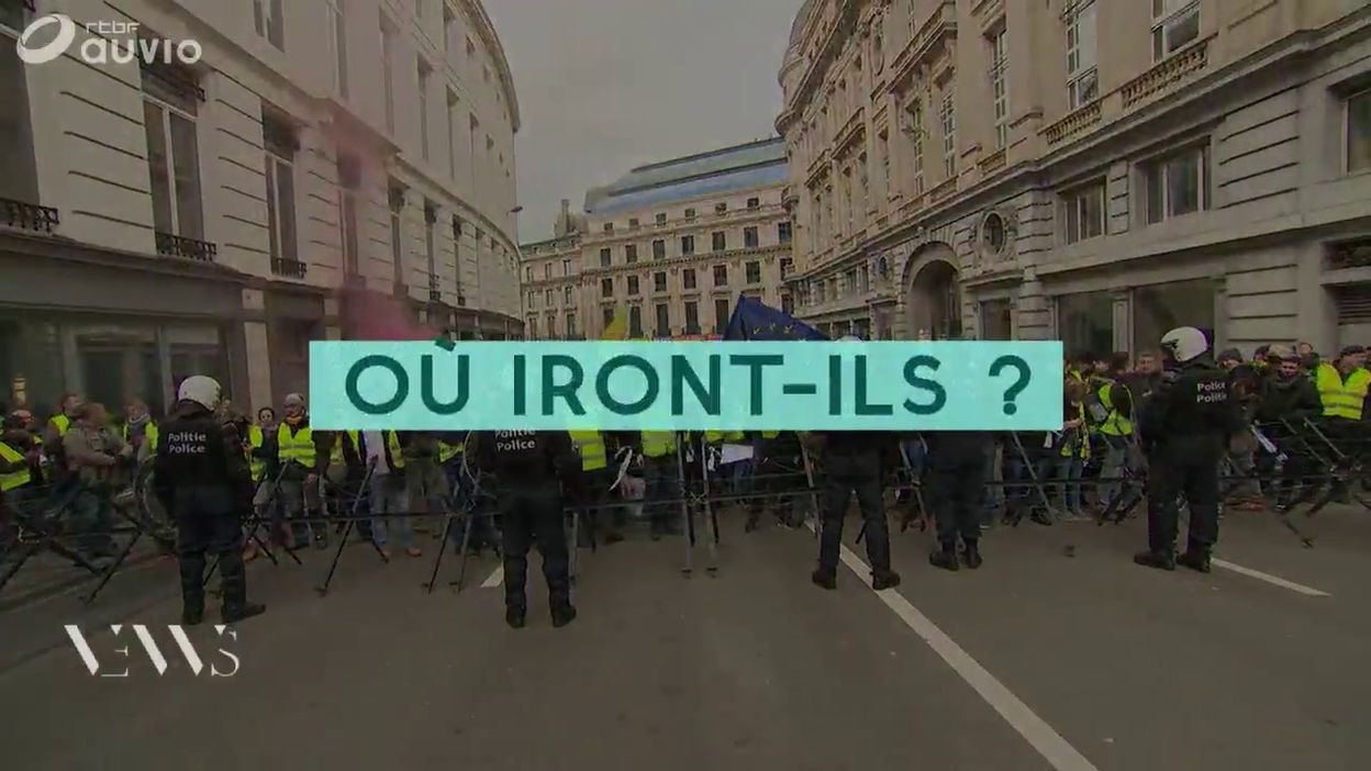 Vews Manifestation Des Gilets Jaunes à Bruxelles Vidéos