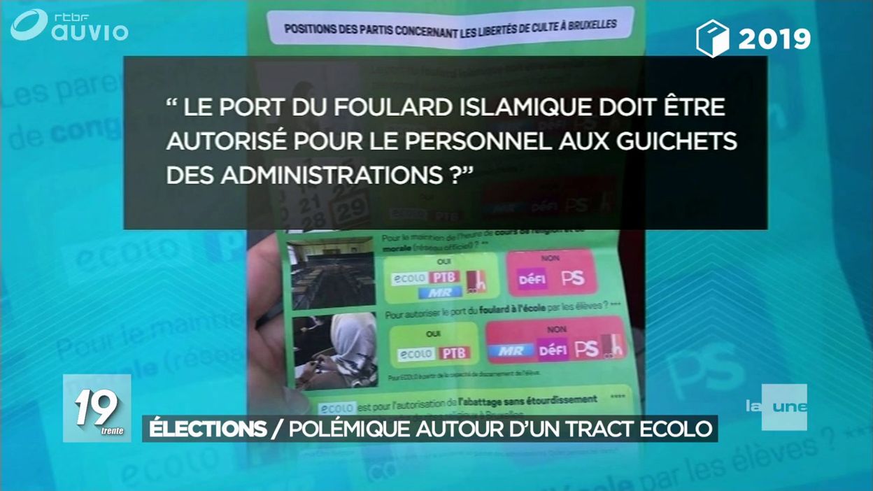 Bruxelles : polémique autour d'un tract distribué par Ecolo