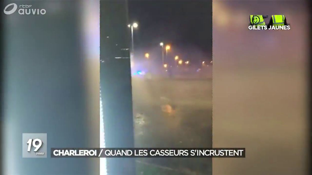 Gilets Jaunes: violences à Charleroi