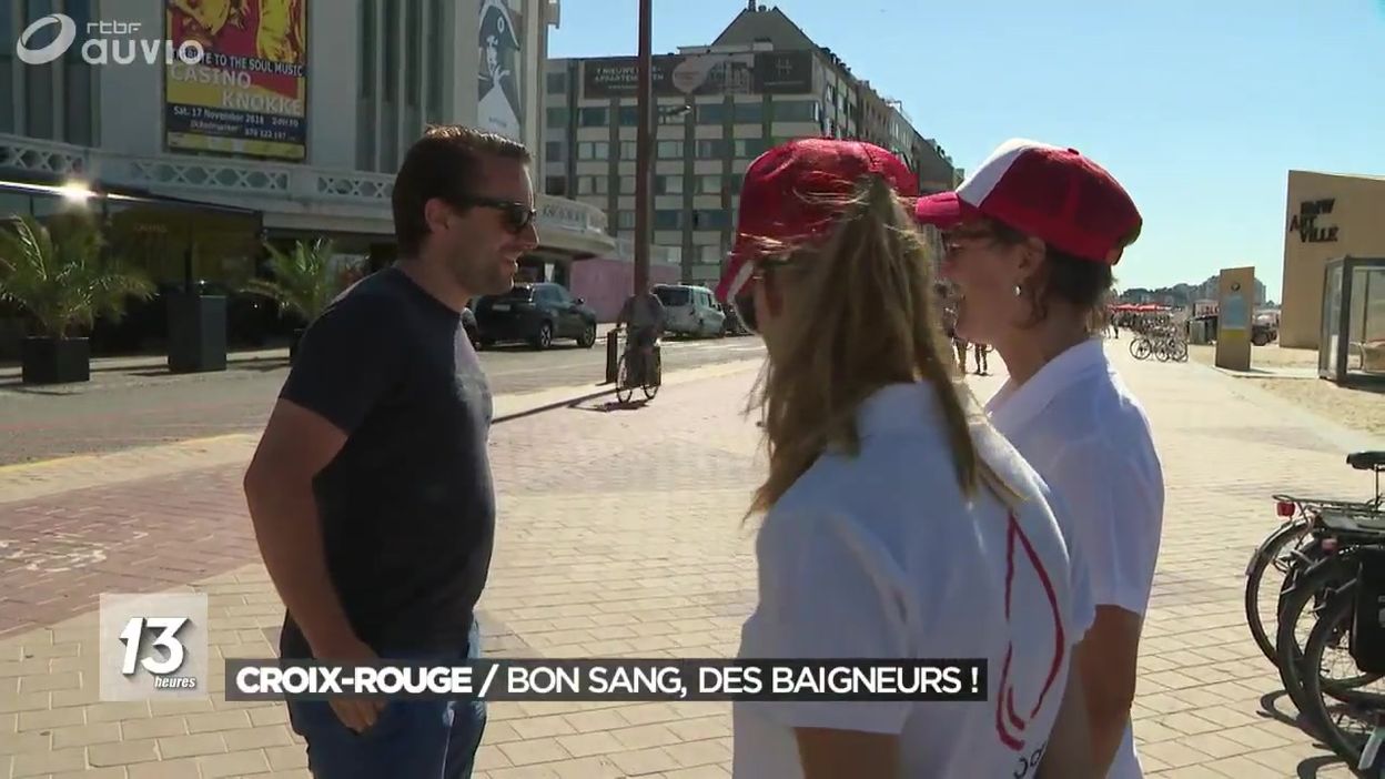 Récolte De Sang De La Croix Rouge à La Mer Du Nord Jt 13h 03082018