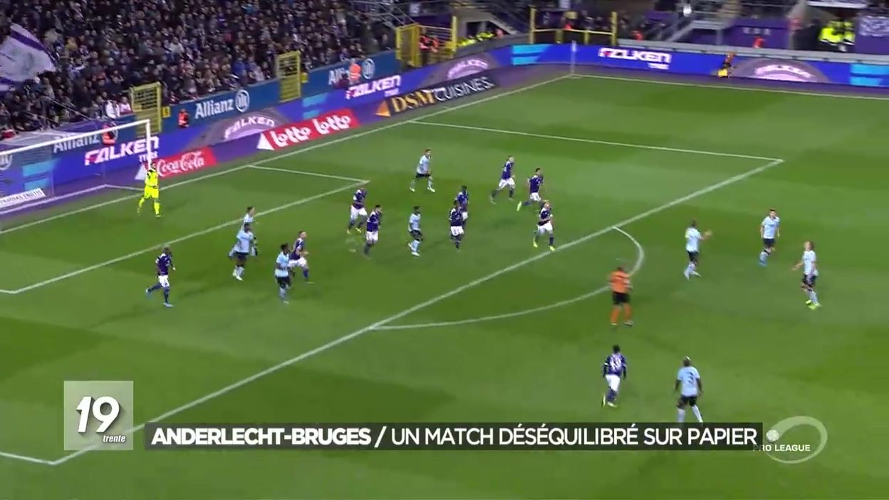 Anderlecht-Bruges : un match déséquilibré sur papier