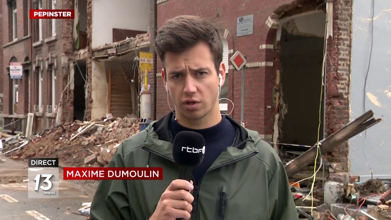 Pepinster : effondrement d'une maison
