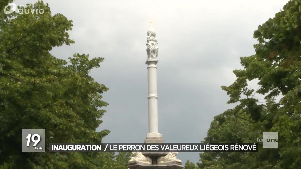 Inauguration : le Perron des valeureux Liégeois rénové