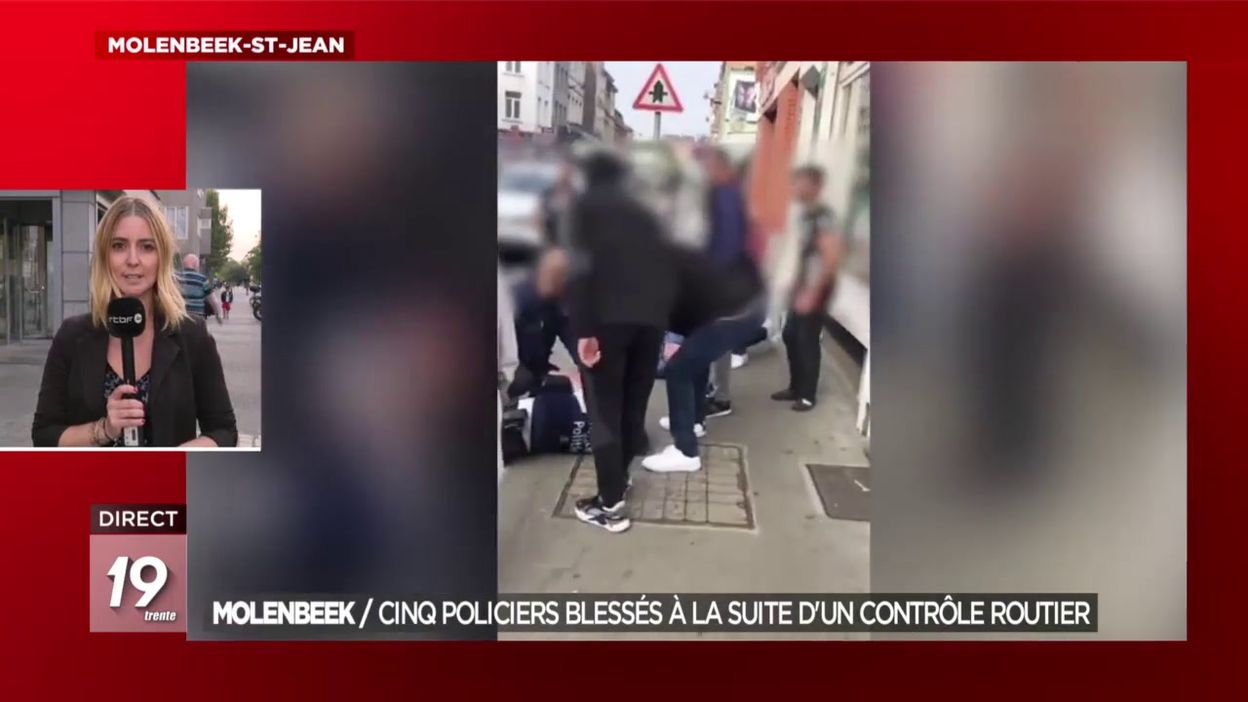 Molenbeek : cinq policiers blessés à la suite d'un contrôle routier