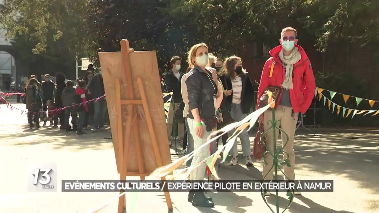 Evénements culturels : une expérience pilote en extérieur à Namur