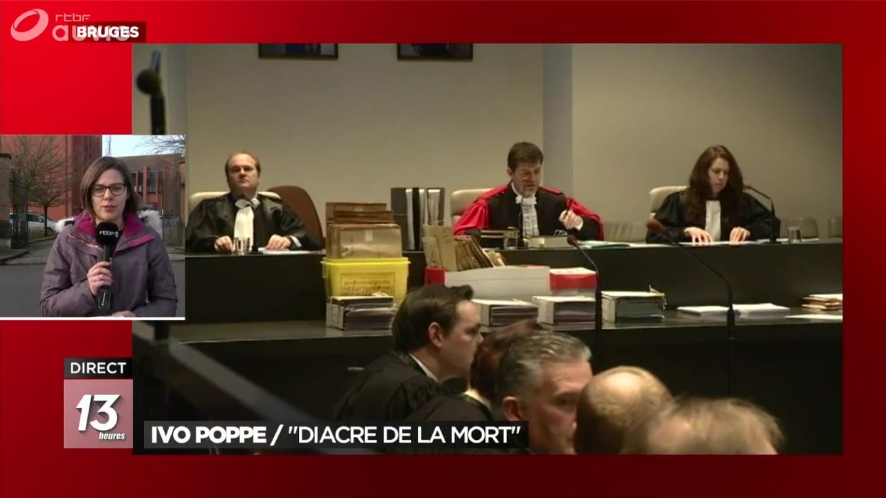 Procès d'Ivo Poppe, le diacre de la mort à Bruges