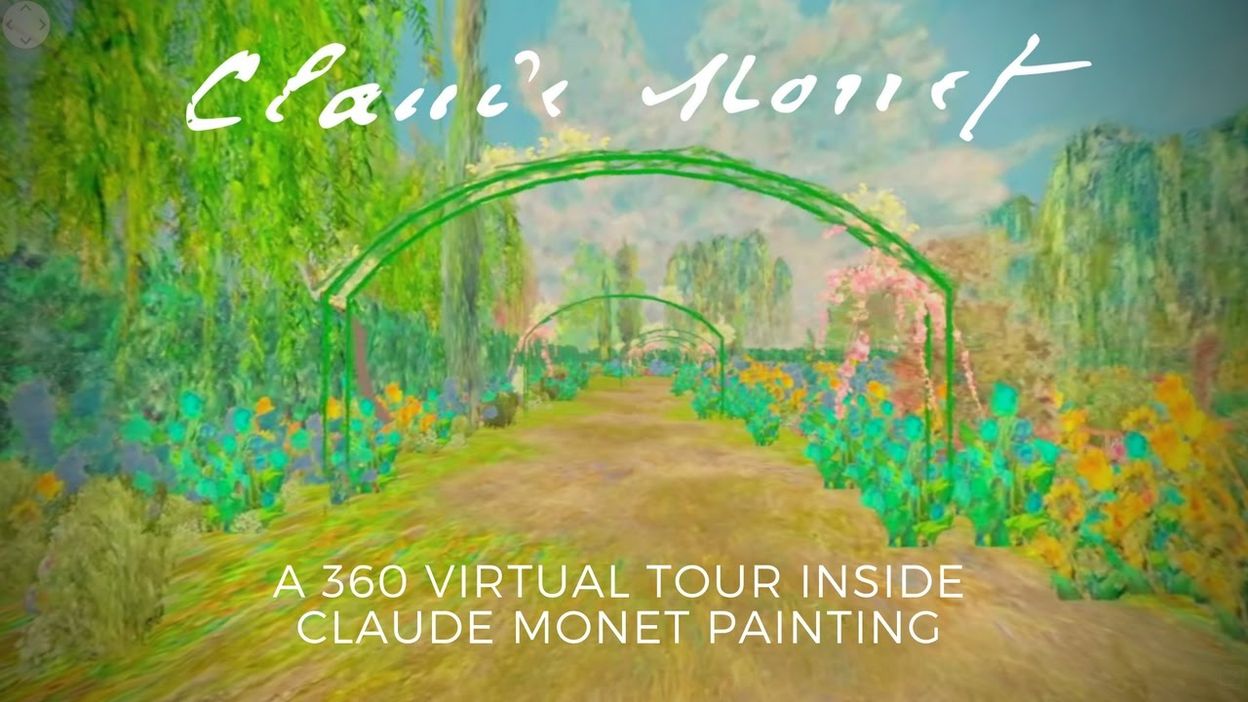 Claude Monet 360video A Walk Inside Bridge Over A Pond Of Water Lilies 13112018 - 