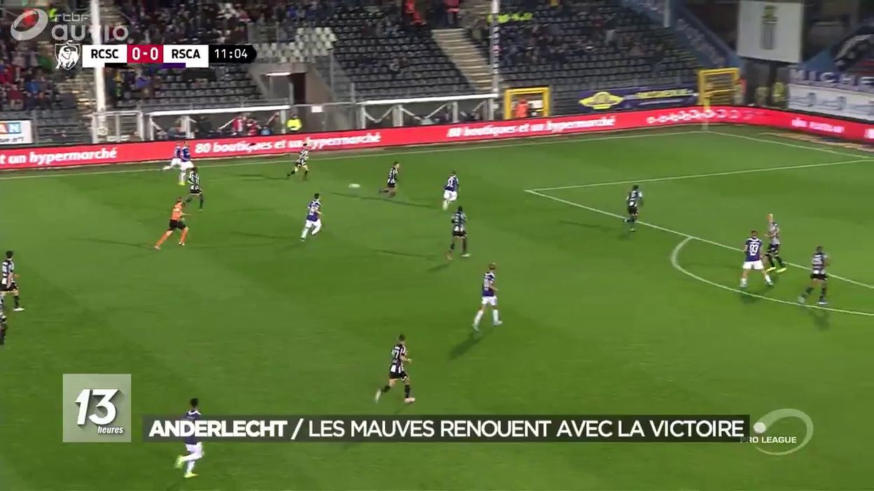 Anderlecht renoue avec la victoire face à Charleroi