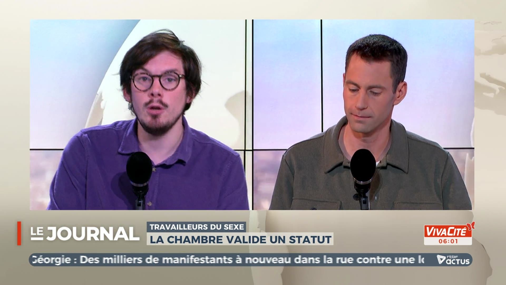 Travailleurs du sexe: la chambre valide un statut (Vivacité 03/05/2024)