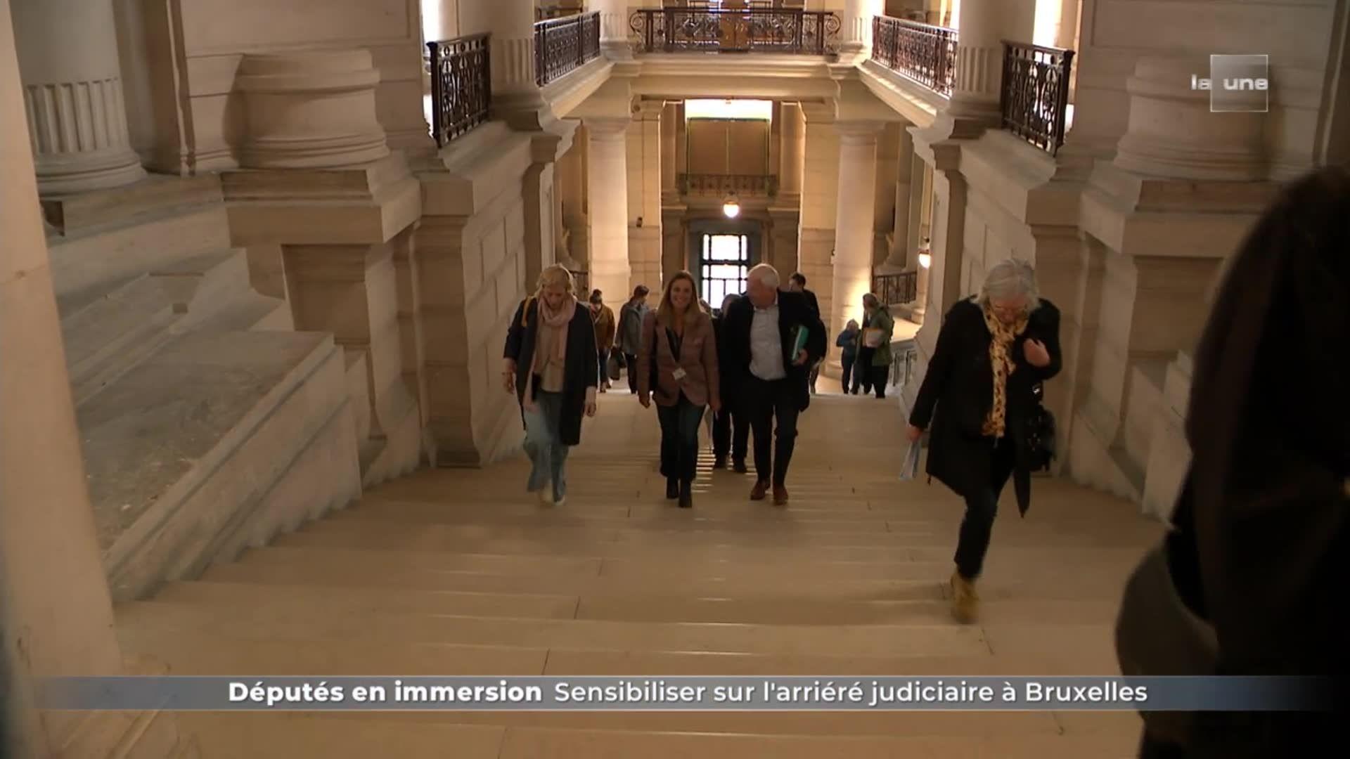Députés en immersion : Sensibiliser sur l arriéré judiciaire à Bruxelles